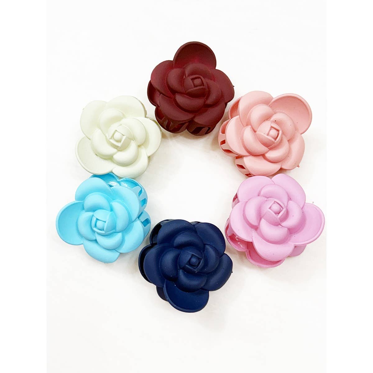 Matte Flower Claws Clips