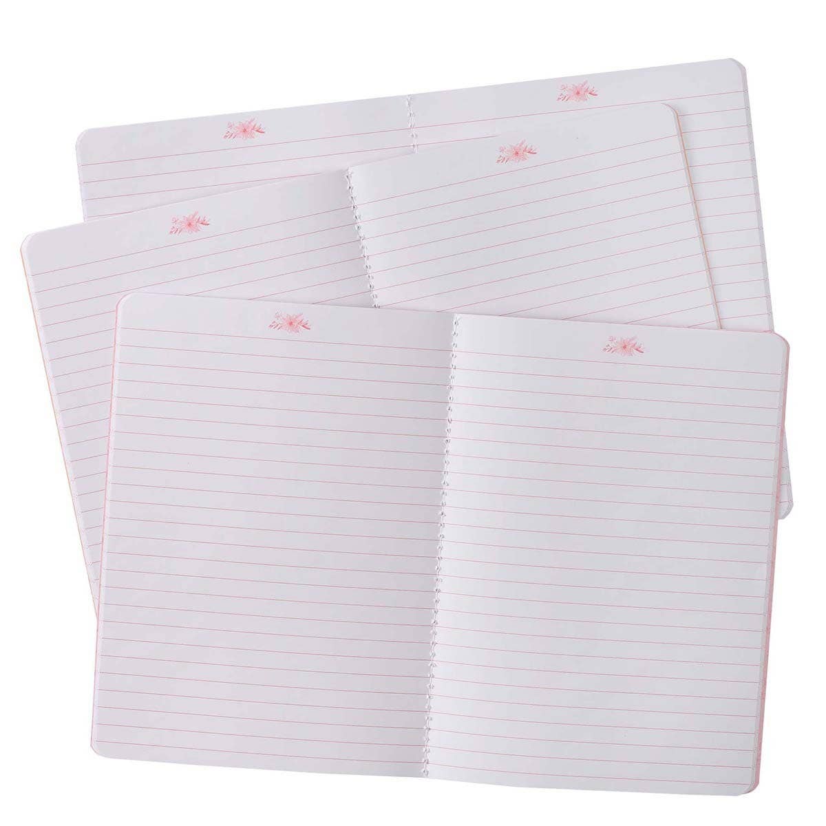 Encouraging Verses Pink Floral Large Notebook Set