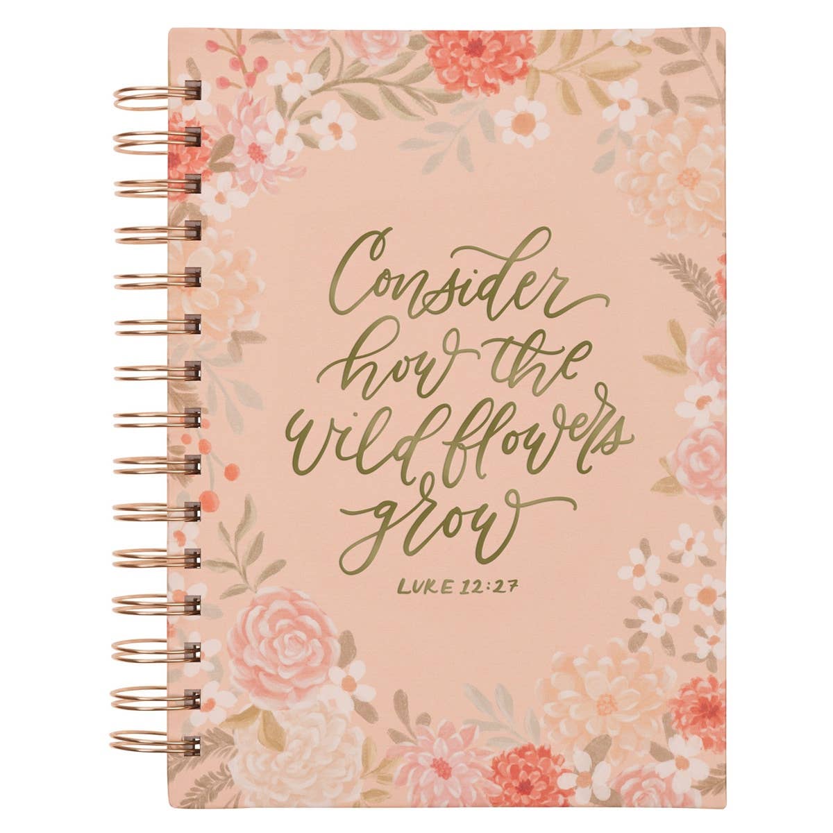 Journal Wire Bound - How the Wildflowers Grow Luke 12:27